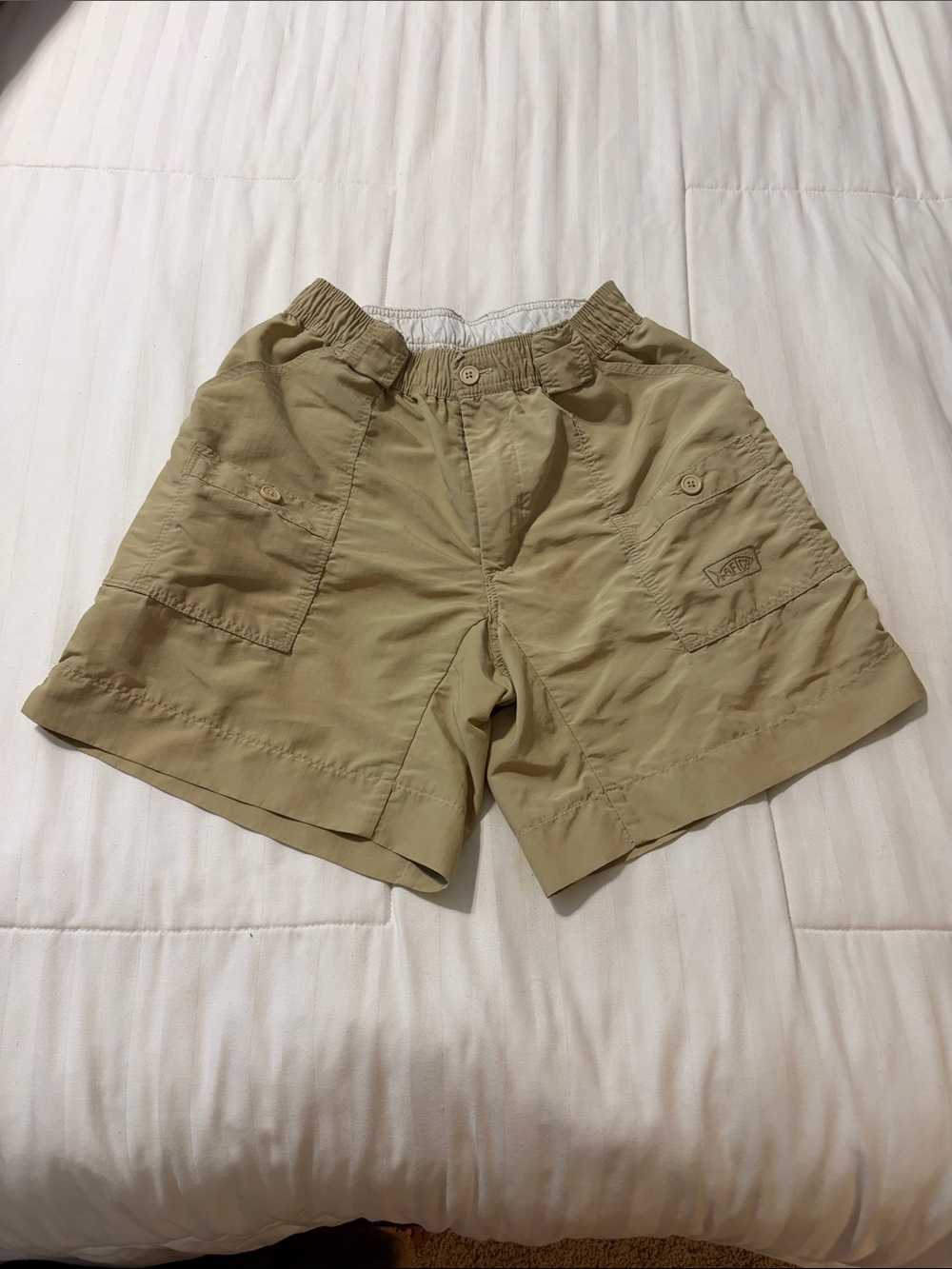 Aftco Tan Travel Utility Shorts - Men’s